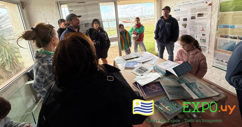 Sede de la DINARA en La Paloma, llena de gente. Estado presente.