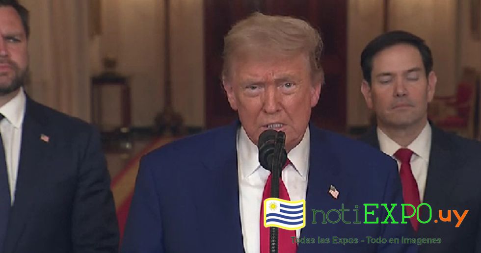 Anuncio del bombardeo por el mismo Donald Trump.