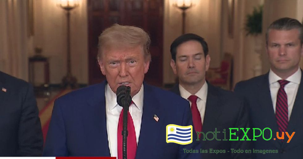 Anuncio del bombardeo por el mismo Donald Trump.