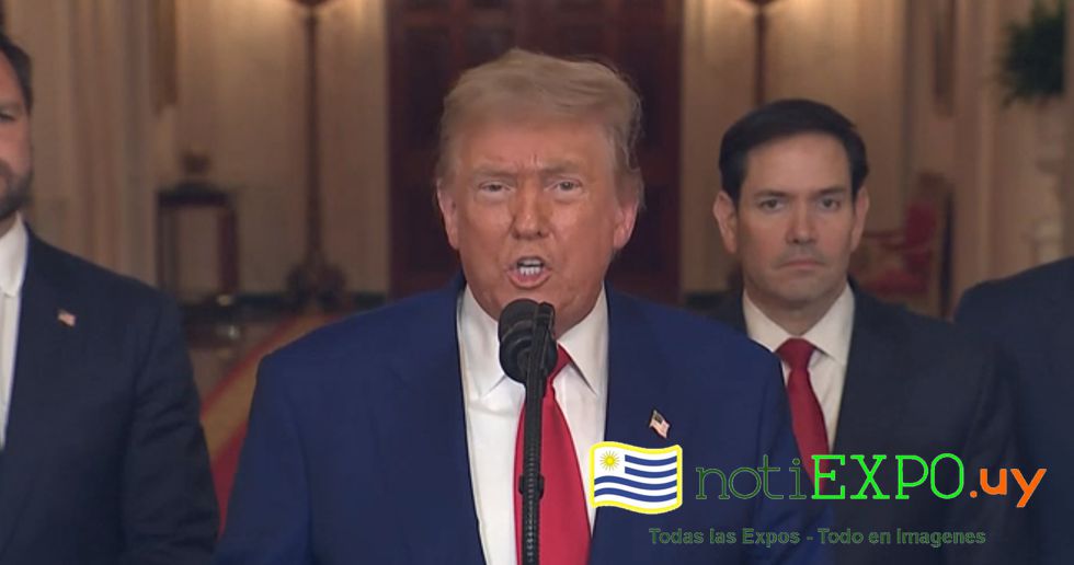 Anuncio del bombardeo por el mismo Donald Trump.