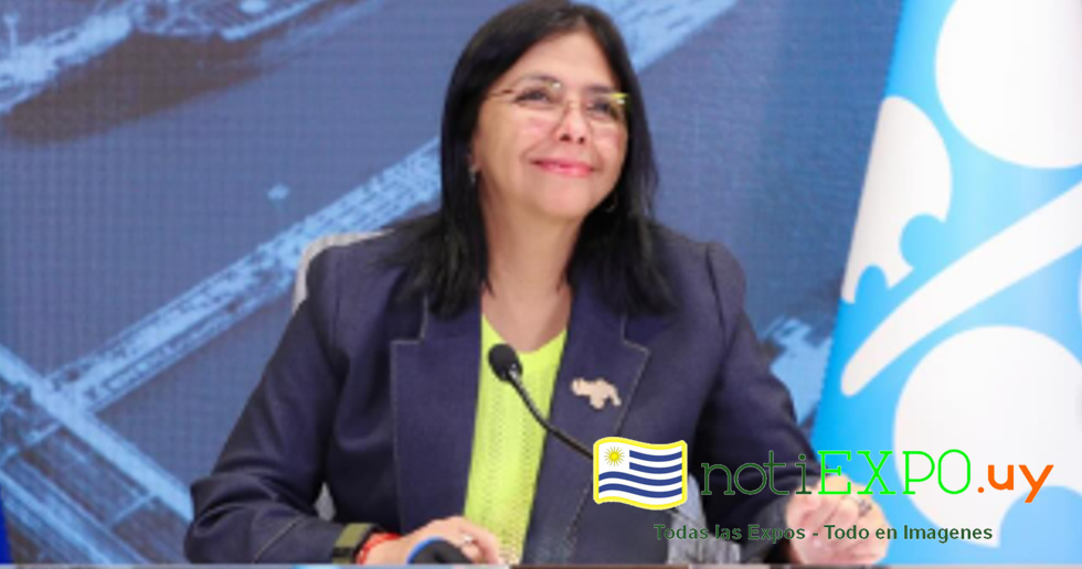 La Ministra venezolana Delcy Rodriguez en un zoom de OPEP