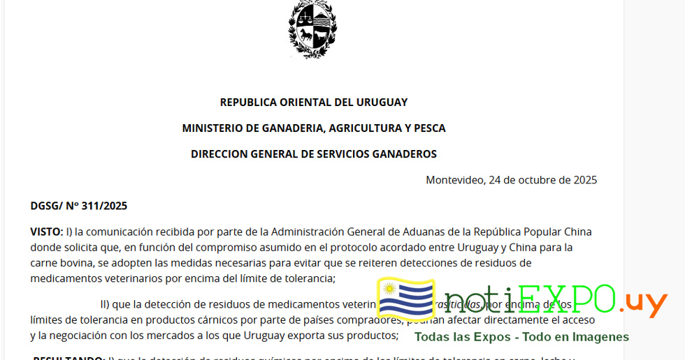 Conferencia del MGAP sobre el percanse en China.