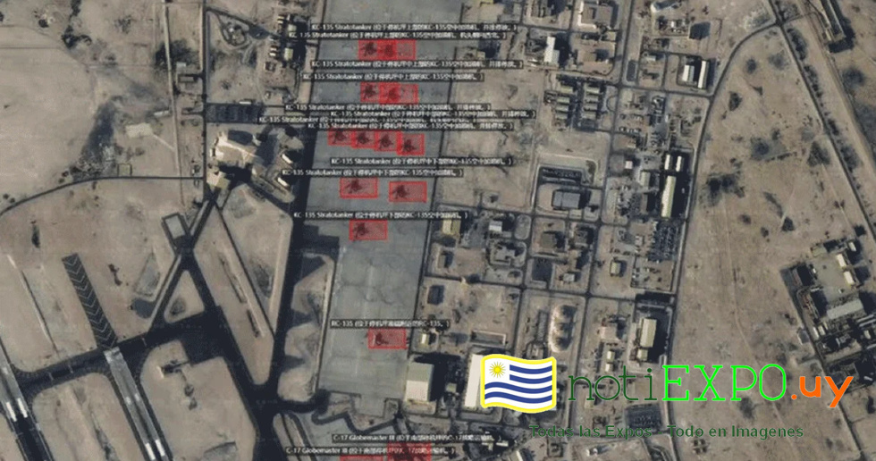 Imagen satelital del teatro de operaciones.