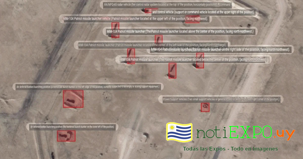 Imagen satelital del teatro de operaciones.