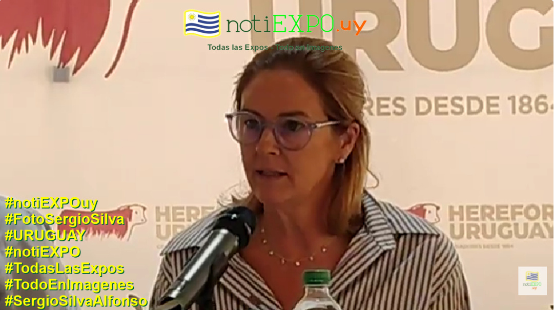 Lucia Perdomo Presidenta de los Criadores de Hereford. #FotoSergioSilva Foto Sergio Silva.