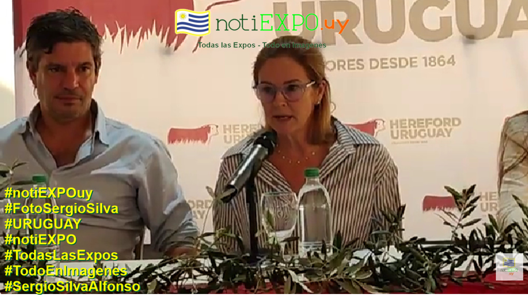 Lucia Perdomo Presidenta de los Criadores de Hereford. #FotoSergioSilva Foto Sergio Silva.