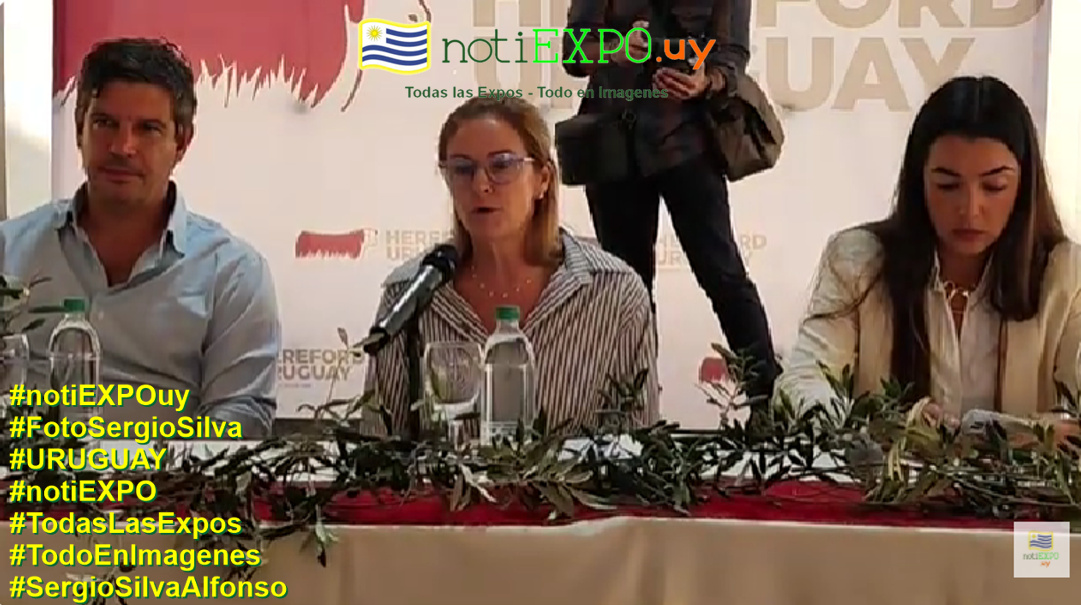 Lucia Perdomo Presidenta de los Criadores de Hereford. #FotoSergioSilva Foto Sergio Silva.