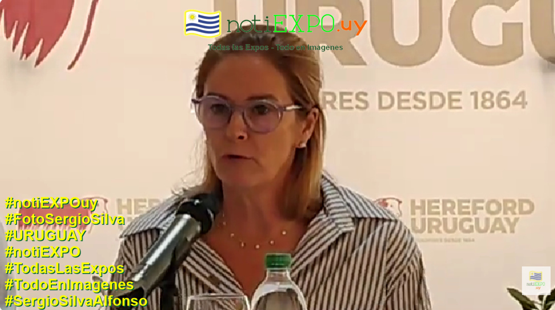 Lucia Perdomo Presidenta de los Criadores de Hereford. #FotoSergioSilva Foto Sergio Silva.